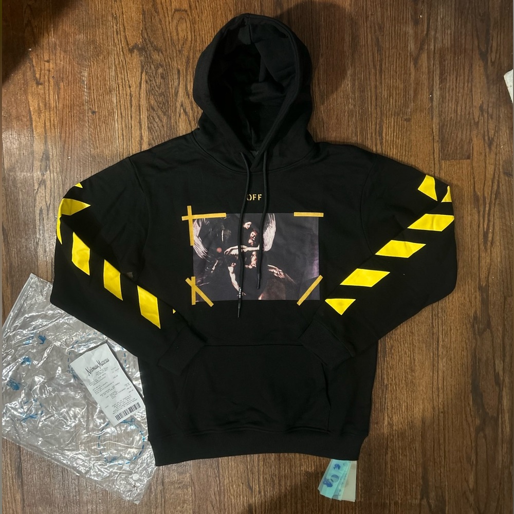 Off-White Black and Yellow Hoodie